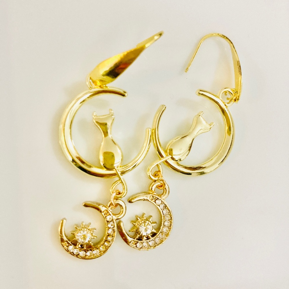 Sailor moon cat earrings